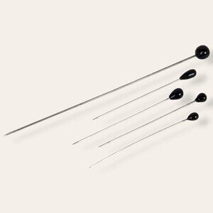 Vintage Set of 5 Dark Stick Pins